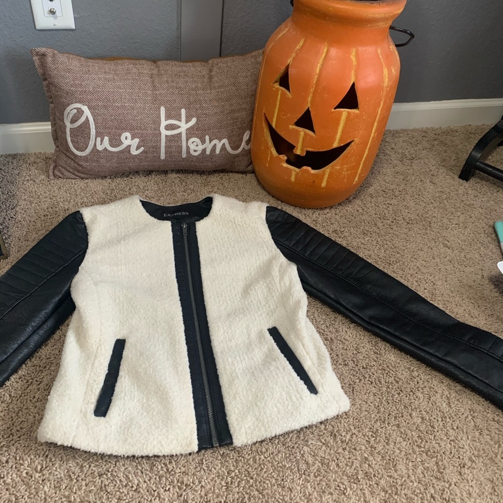 Express Black and Cream Jacket